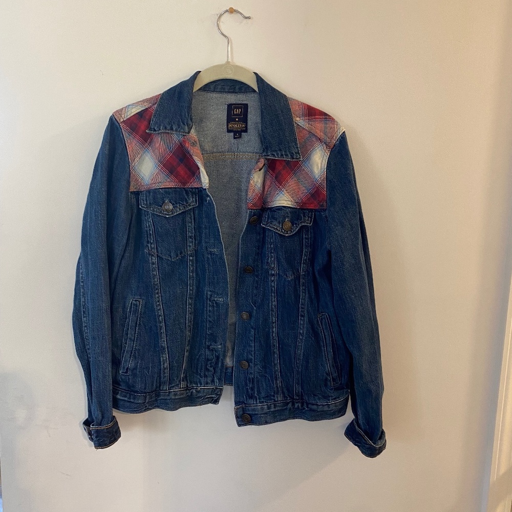 Gap Denim Jacket With Pendleton Wool - image 2